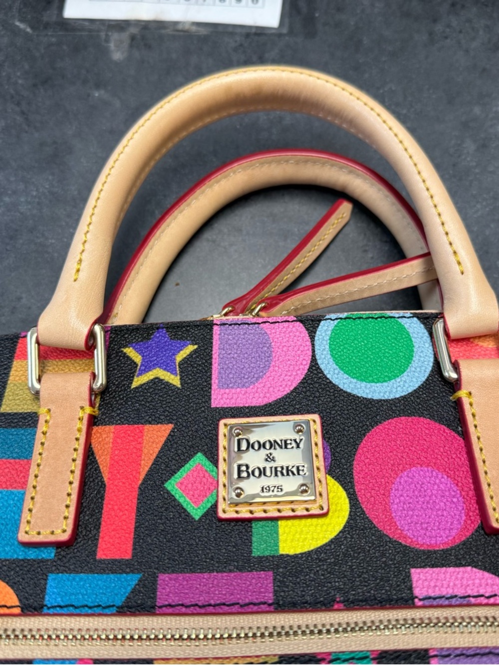 Dooney and Bourke Art Deco Zip Zip Satchel - Picture 10 of 14